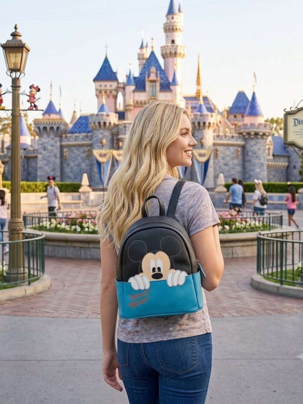 Disney Mickey Mouse Peek-a-Boo Mini Backpack by Danielle Nicole